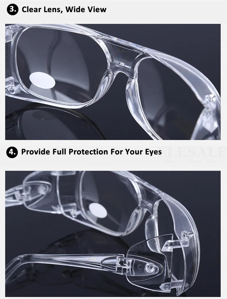 New Clear Eyewear Safety Glasses Anti-Splash Impact-Resistant Lens Work Safety Goggles For Home Carpente Dentist Eyes Protection