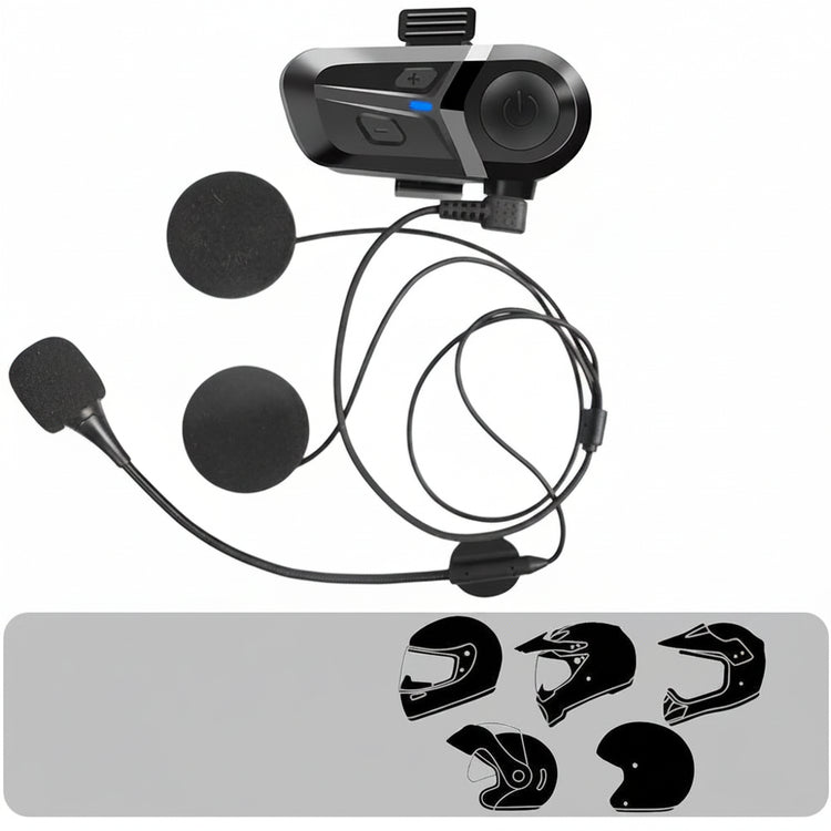 Bluetooth 5.3 Wireless Motorcycle Helmet Headset Hands-free Call Phone Motorcycle Waterproof Earphone Music Player Moto Helmet