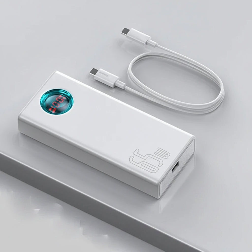 Baseus Power Bank 30000mAh 65W PD3.0 Quick Charging 3.0 FCP SCP Portable External For iPhone 14 12 13 Laptop Tablet Power bank