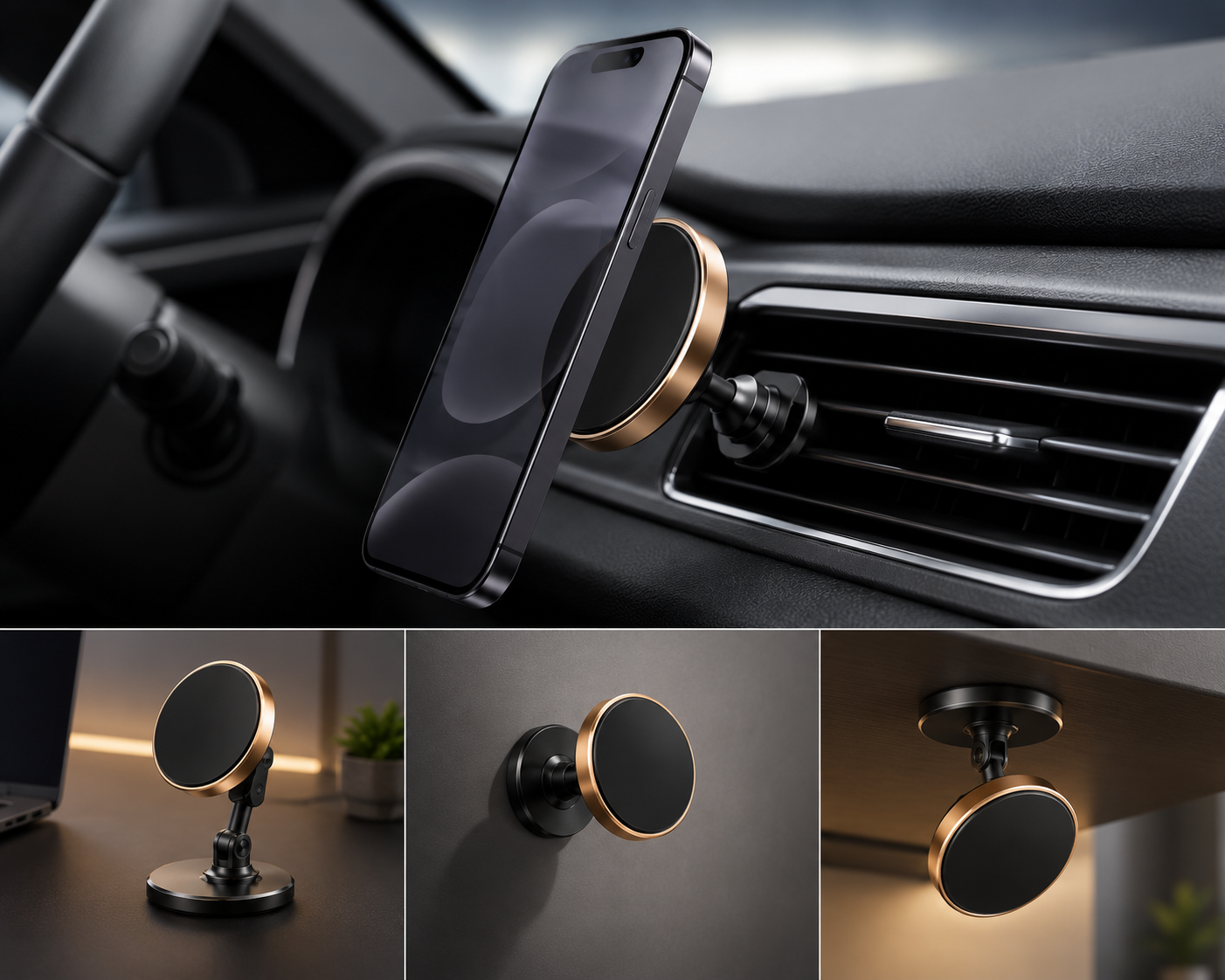 Soporte magnético para teléfono para coche