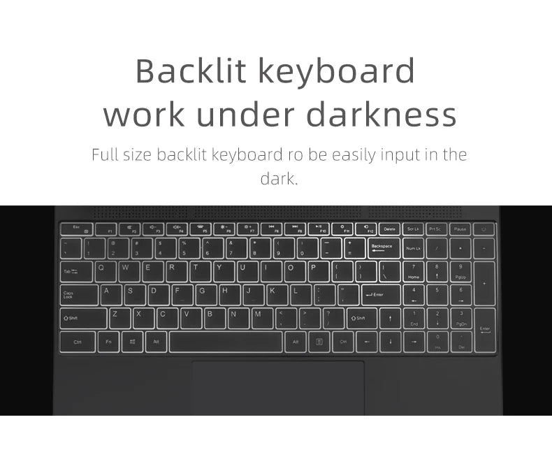 Laptop 15.6 Inch IPS Screen 16GB RAM Intel 11th N5095 Business Netbook Windows 10 11 Pro Gaming Office Notebook Pc Portable