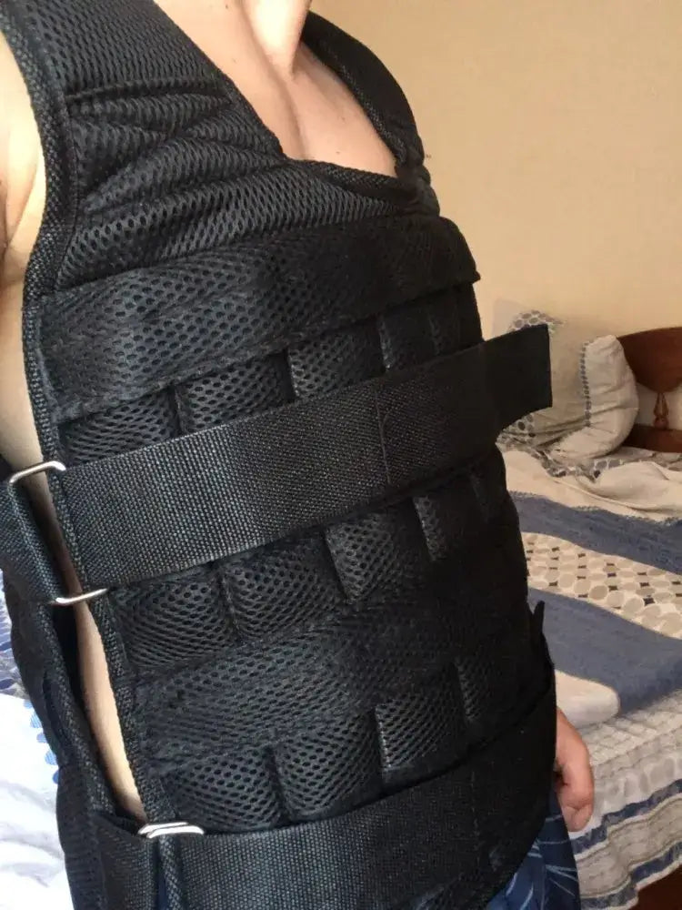 Adjustable 20KG weighted vest for boxing, sparring, and gym training