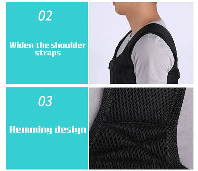 Adjustable 20KG weighted vest for boxing, sparring, and gym training