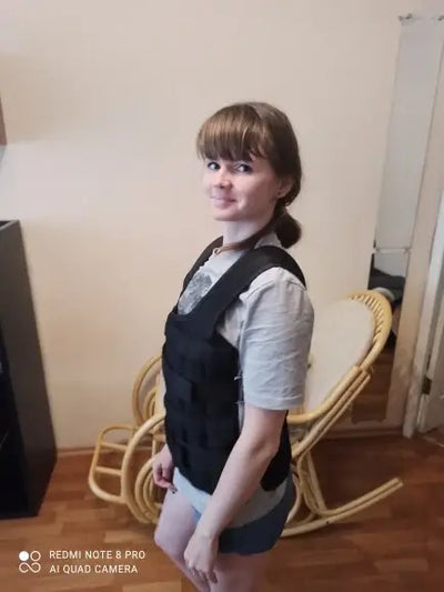 Adjustable 20KG weighted vest for boxing, sparring, and gym training