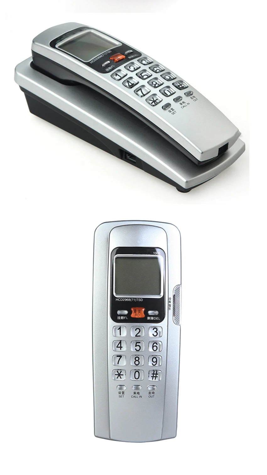 Corded Phone Landline Telephone With FSK / DTMF Caller ID,Ringtone Adjustment,Support Callback for Home Office telefono fijo