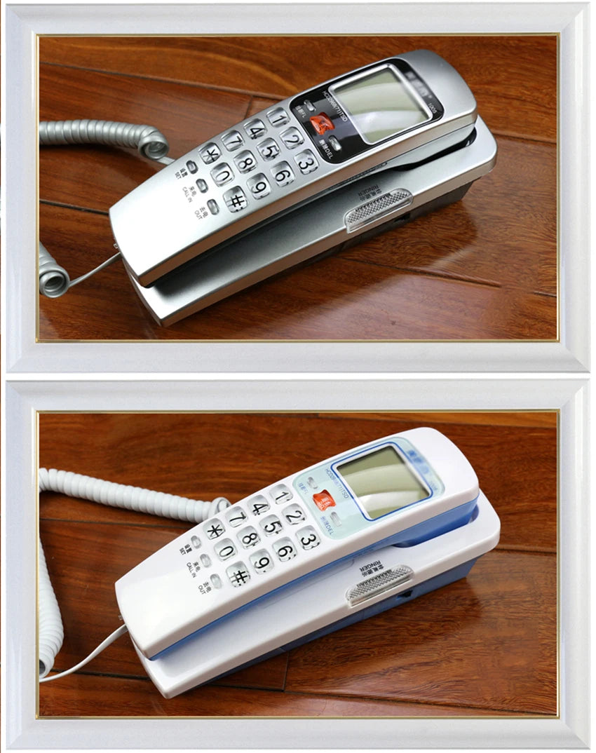 Corded Phone Landline Telephone With FSK / DTMF Caller ID,Ringtone Adjustment,Support Callback for Home Office telefono fijo