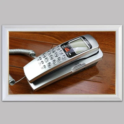 Corded Phone Landline Telephone With FSK / DTMF Caller ID,Ringtone Adjustment,Support Callback for Home Office telefono fijo