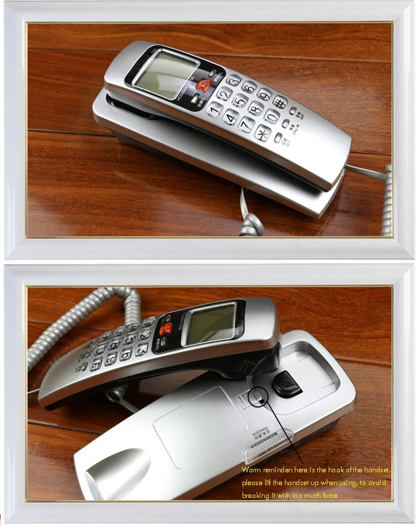 Corded Phone Landline Telephone With FSK / DTMF Caller ID,Ringtone Adjustment,Support Callback for Home Office telefono fijo