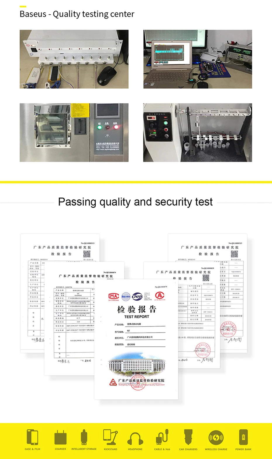 Baseus Power Bank 30000mAh 65W PD3.0 Quick Charging 3.0 FCP SCP Portable External For iPhone 14 12 13 Laptop Tablet Power bank