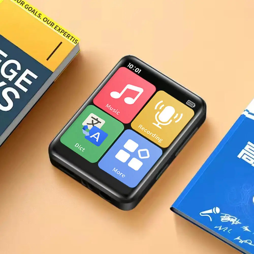 Portable outdoor D2 Bluetooth 5.0 sport MP4 MP3 Player Touch Screen Sport Lossless HIFI Music FM Radio for Mp3 For Apple phone