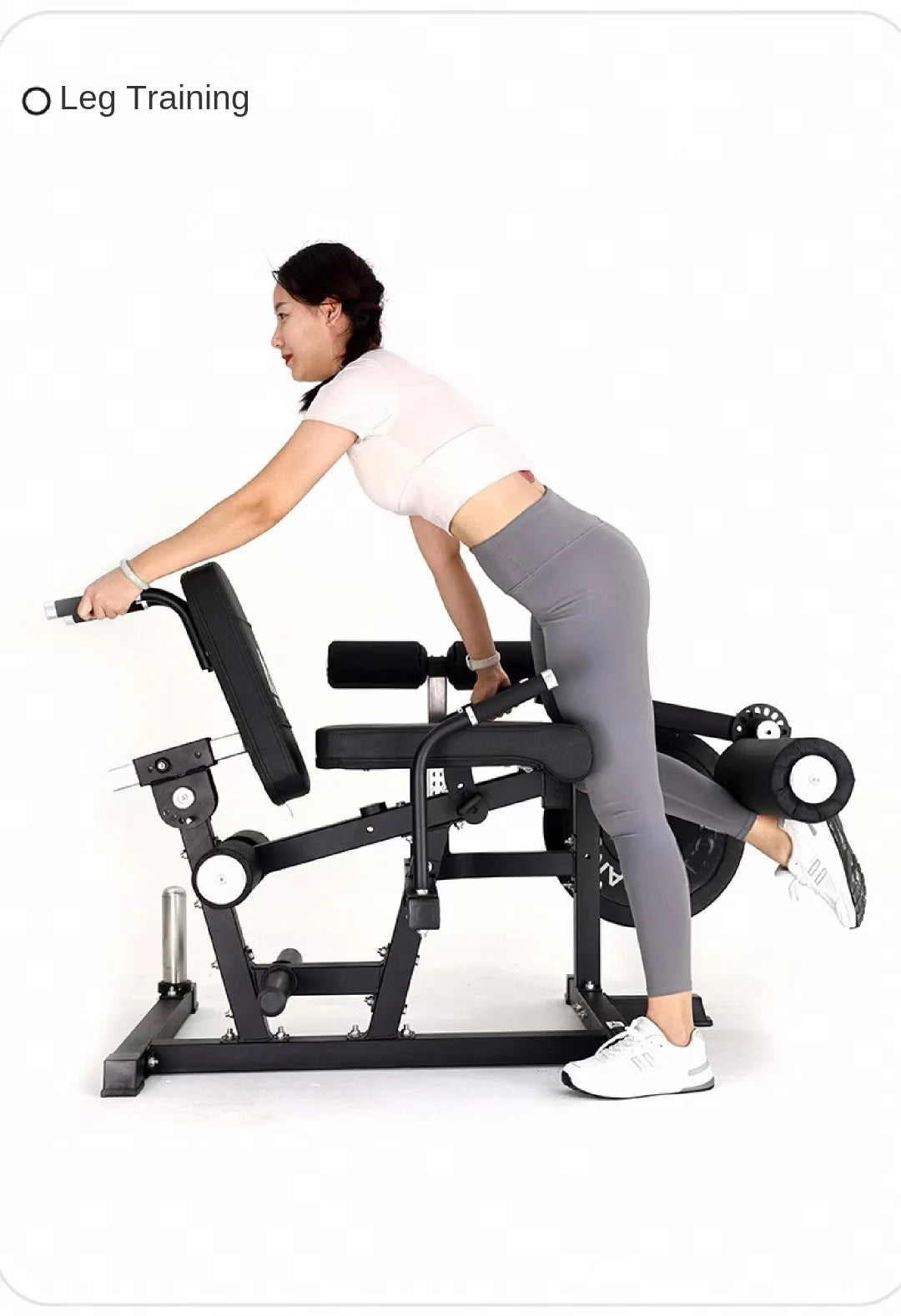 Multi-functional leg, waist & ab gym training bench.
