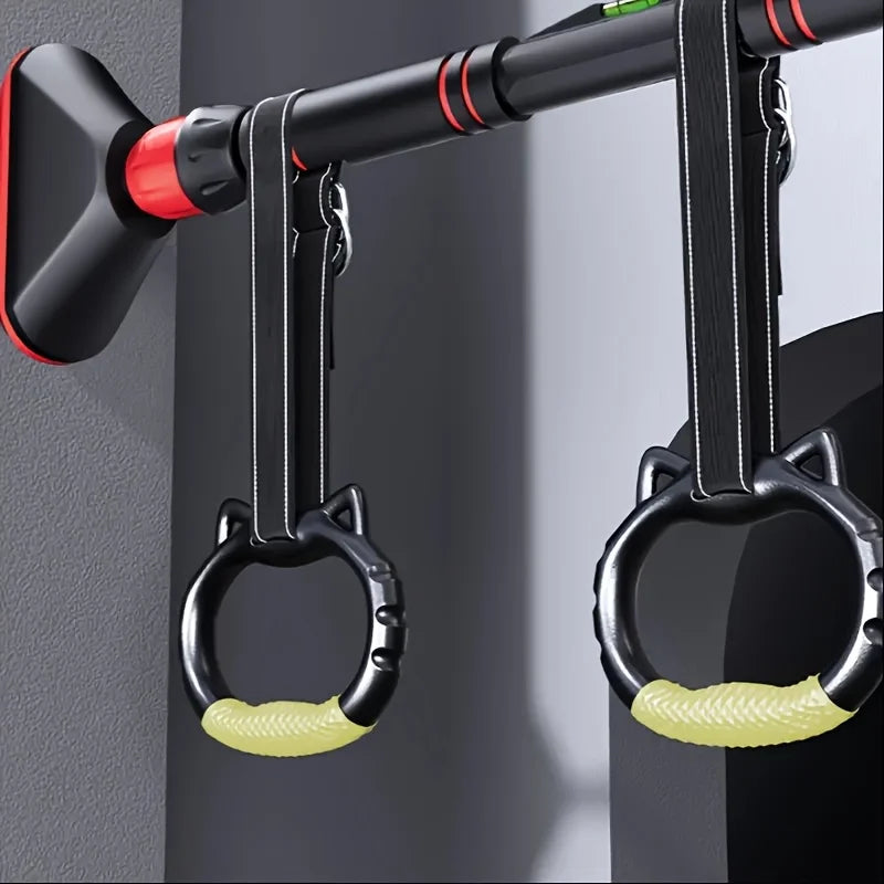 Adjustable Gym Rings Made of Durable PA Material, Ideal for Grip Training, Easy to Install, Supports Up to 300.0 KG