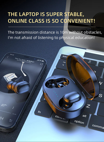 TWS Wireless Headphones Stereo HiFi Earpiece With Microphone Bluetooth Earphone Noise Cancle Earbuds For Xiaomi Samsung Phone