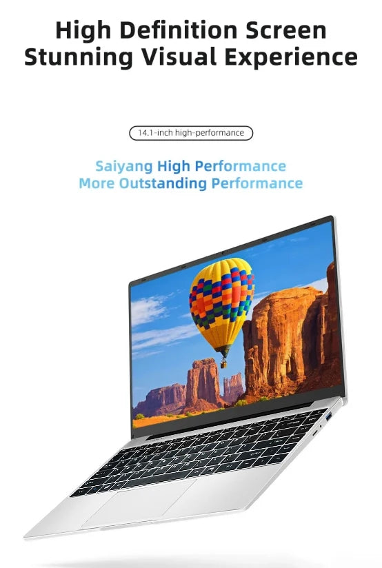 Laptop Computer 14.1" 12GB RAM 1TB 2TB SSD Windows 11 Notebook Office Learn Recreation Entertainment Portable Laptops