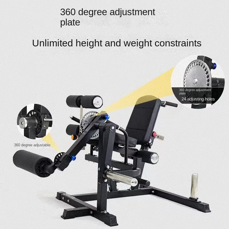 Multi-functional leg, waist & ab gym training bench.