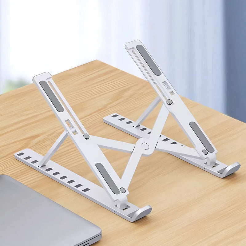 Laptop stand, seven adjustable levels, foldable laptop desktop heightening and cooling tablet support stand