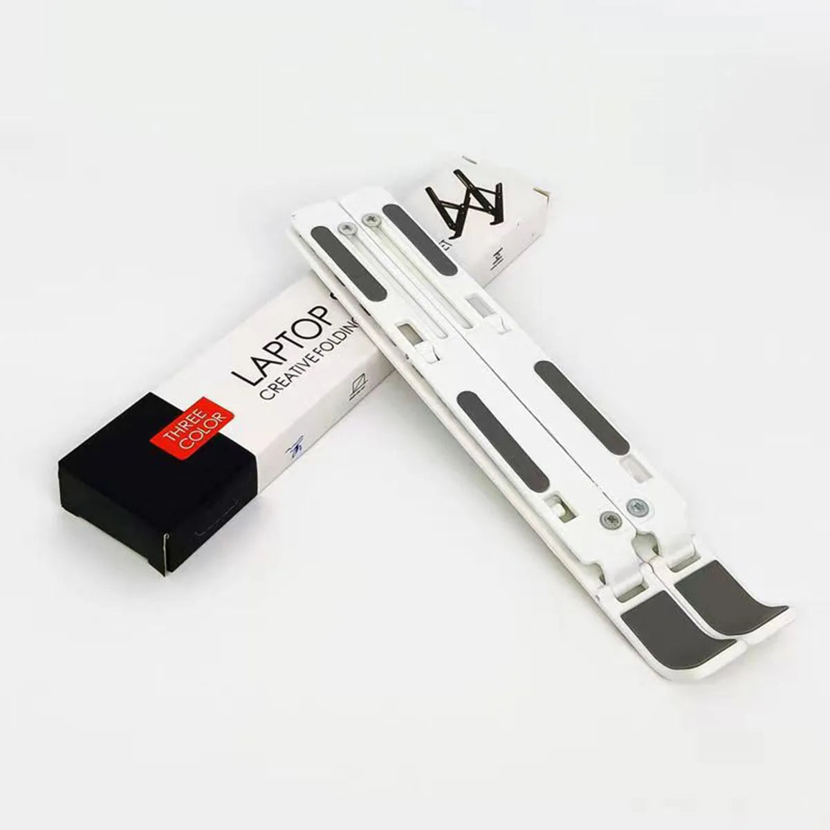 Laptop stand, seven adjustable levels, foldable laptop desktop heightening and cooling tablet support stand