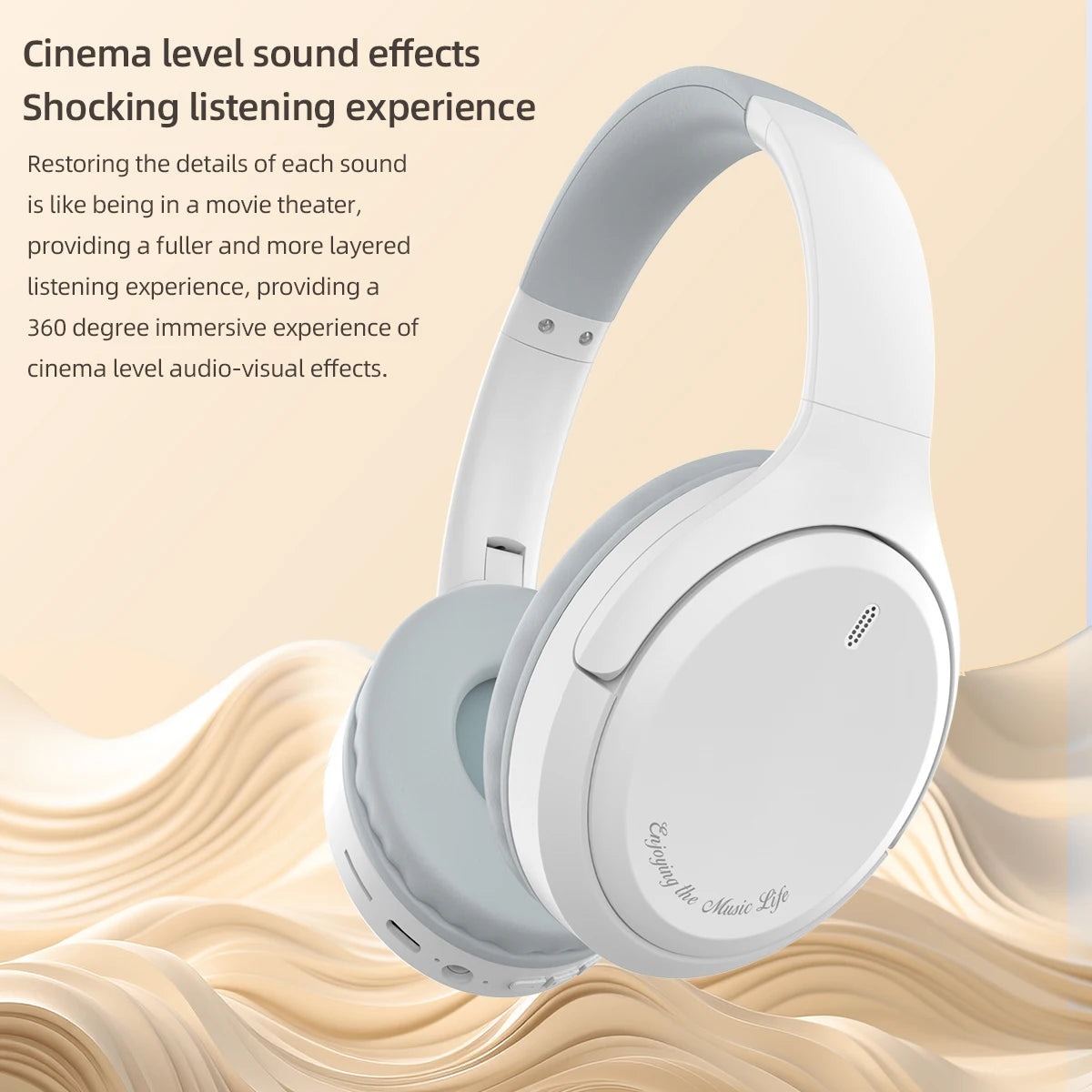 Headset Over-Ear Hood Wireless Bluetooth Earphones 5.3 Gaming Sports Earphone bluetooth Music Headphone High Fidelity Foldable