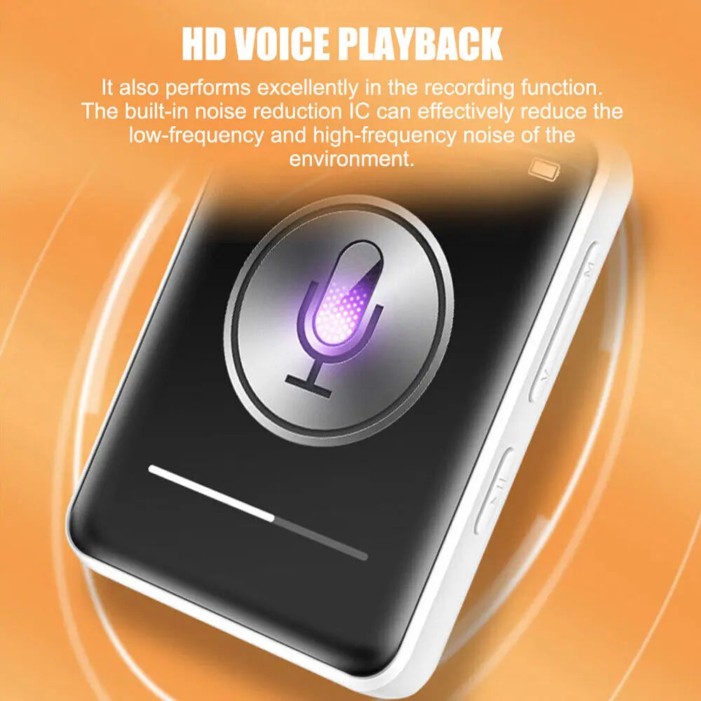 Portable outdoor D2 Bluetooth 5.0 sport MP4 MP3 Player Touch Screen Sport Lossless HIFI Music FM Radio for Mp3 For Apple phone