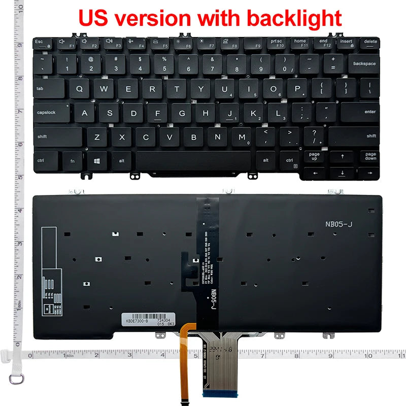 US English NEW Laptop Keyboard For Dell Latitude 3300 5200 5300 7200 3301 7290 5310 7301 7300 E7300 E5300 5300 2-in-1 P97G