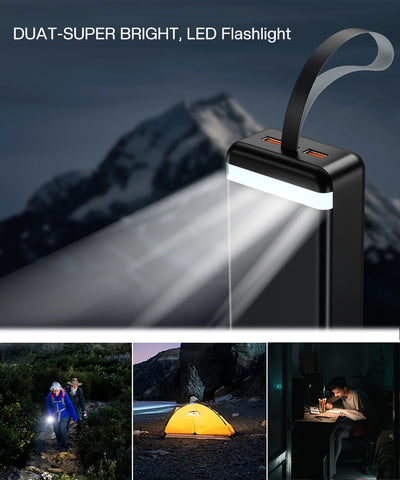 Power Bank 30000 mAh Portable Charger Poverbank Fast Charging Powerbank 10000 20000mAh External Battery For iPhone 13 12 Xiaomi