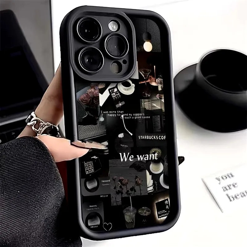 For Funda iphone 16 15 14 13 12 11 Pro 15Pro 16Pro Max mini Plus X XS Max XR SE 2020 2022 7 8 iphone15 Apple Phone Case Cover