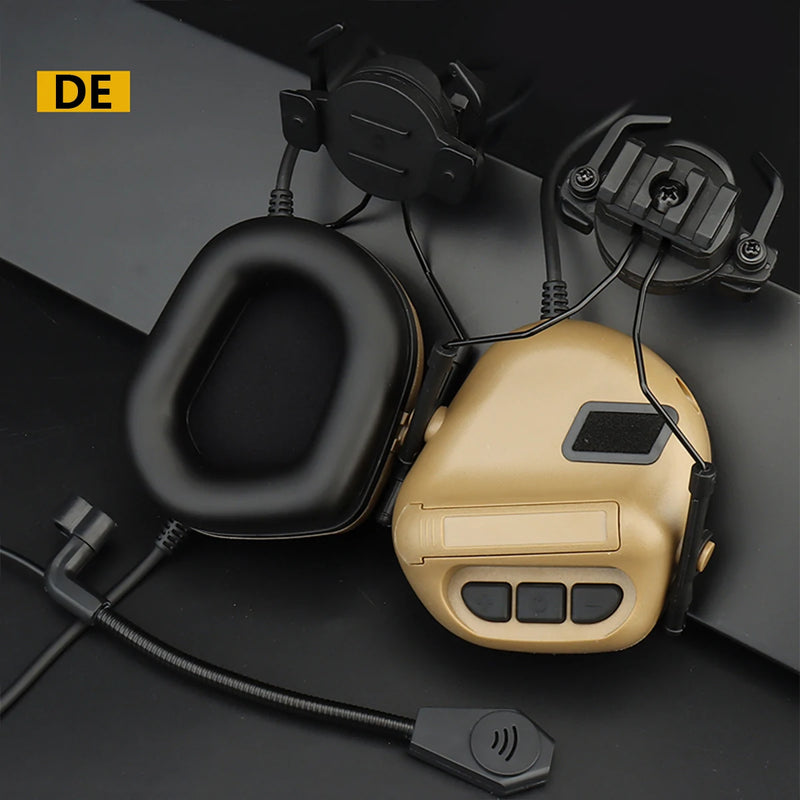 Tactical Hunting Shooting Headsets Outdoor Hunting Helmet High Quality Earmuff Airsoft Paintball Headset CS Wargame Headphone