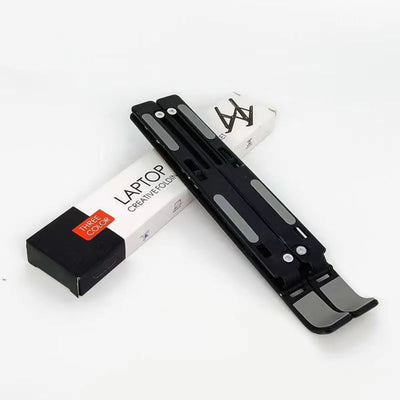 Laptop stand, seven adjustable levels, foldable laptop desktop heightening and cooling tablet support stand