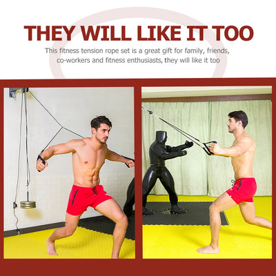 Fitness Exercise Equipment Muscle Pull Rope Durable Materials Arm Strength Training Eva Gym Abdominal Home Outdoor