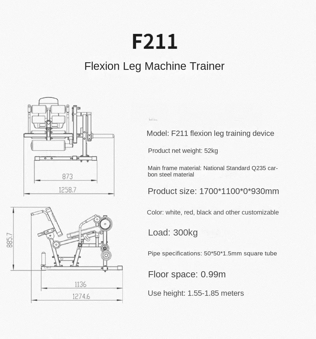 Multi-functional leg, waist & ab gym training bench.