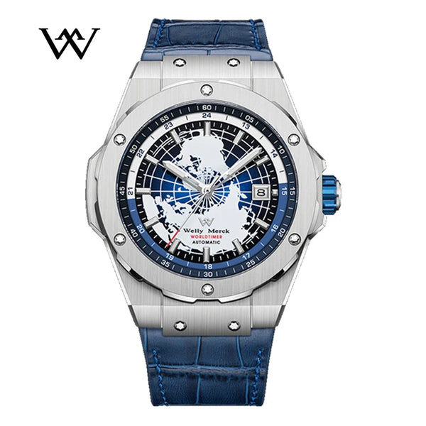 WM Watch High Quality End Luxury Men Watches reloj hombre Business Automatic Mechanical Welly Merck Wrist Watches For Man WM124