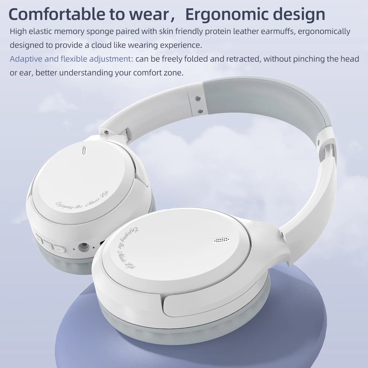 Headset Over-Ear Hood Wireless Bluetooth Earphones 5.3 Gaming Sports Earphone bluetooth Music Headphone High Fidelity Foldable