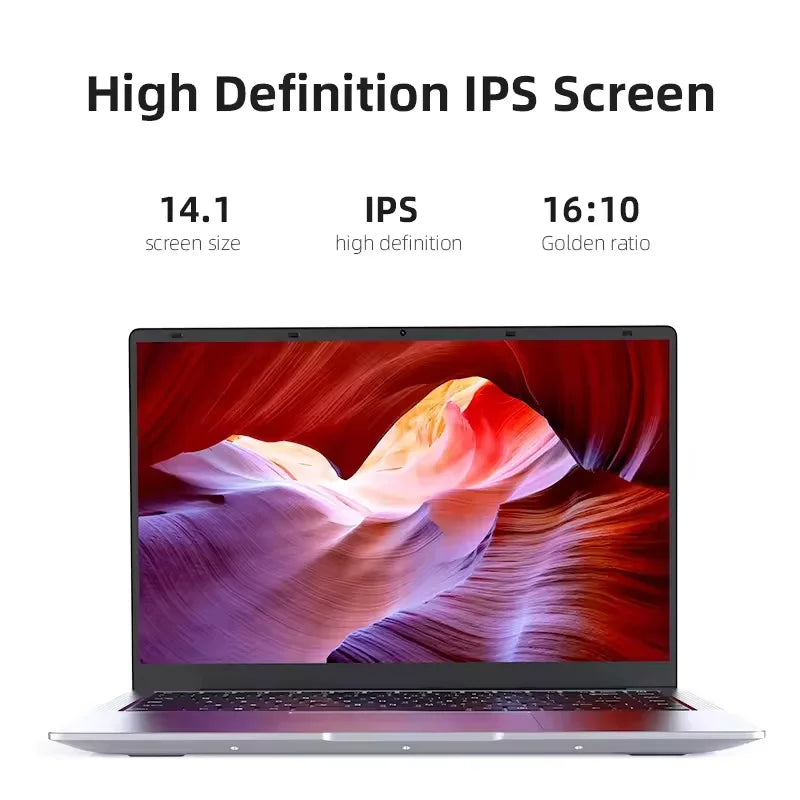 2025NEW Laptop Windows 11 Notebook computer14.1" Intel Core i7 7500U 12GB RAM 512GB/1TB SSD 1920*1080P Office Study PC computer