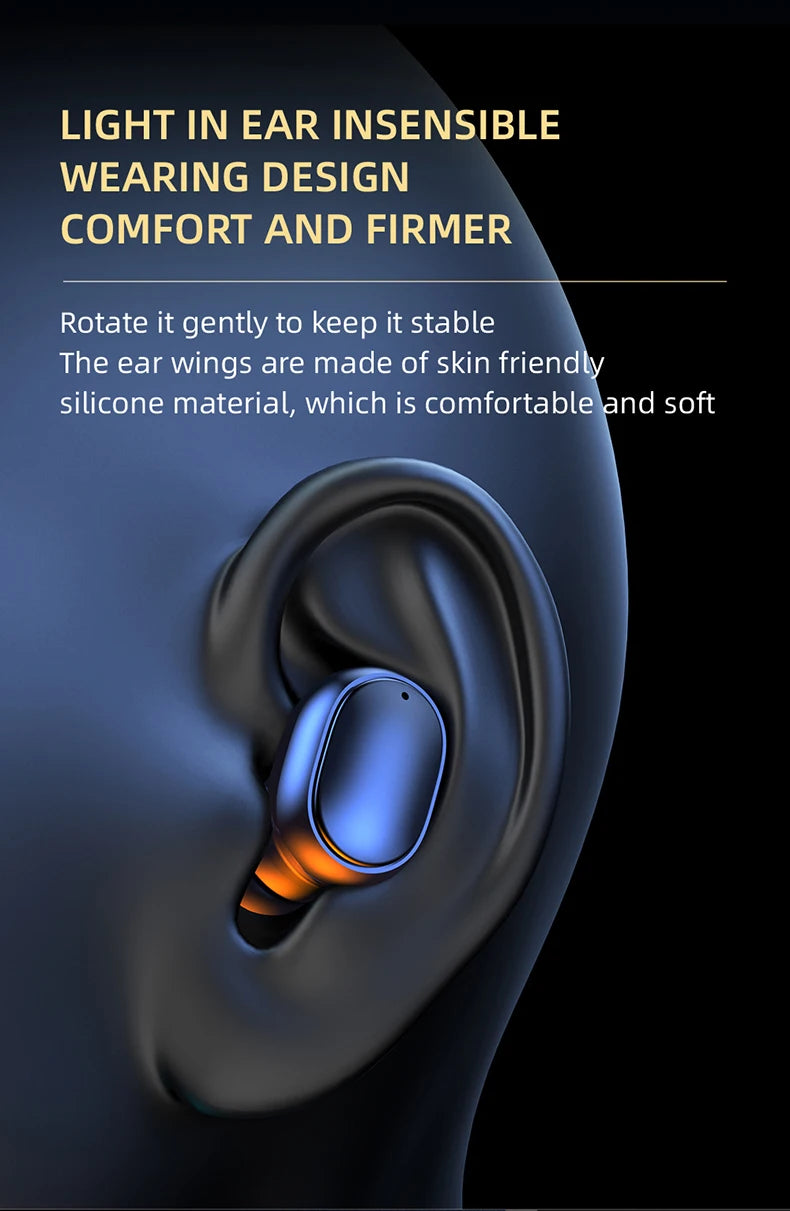 TWS Wireless Headphones Stereo HiFi Earpiece With Microphone Bluetooth Earphone Noise Cancle Earbuds For Xiaomi Samsung Phone