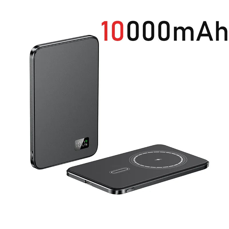 Wireless Magnetic Power Bank 10000mAh External Battery Mini PowerBank With Digital For Magsafe iPhone 15 14 13 12 11 Poverbank