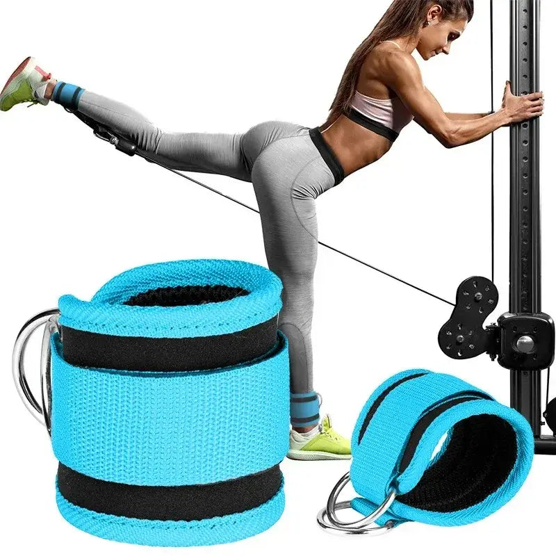 Cable Ankle Straps with Double D-Ring