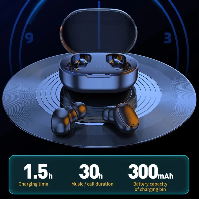 TWS Wireless Headphones Stereo HiFi Earpiece With Microphone Bluetooth Earphone Noise Cancle Earbuds For Xiaomi Samsung Phone