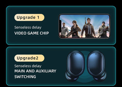 TWS Wireless Headphones Stereo HiFi Earpiece With Microphone Bluetooth Earphone Noise Cancle Earbuds For Xiaomi Samsung Phone