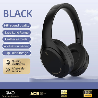 Headset Over-Ear Hood Wireless Bluetooth Earphones 5.3 Gaming Sports Earphone bluetooth Music Headphone High Fidelity Foldable