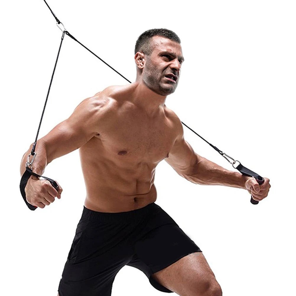 Fitness Exercise Equipment Muscle Pull Rope Durable Materials Arm Strength Training Eva Gym Abdominal Home Outdoor