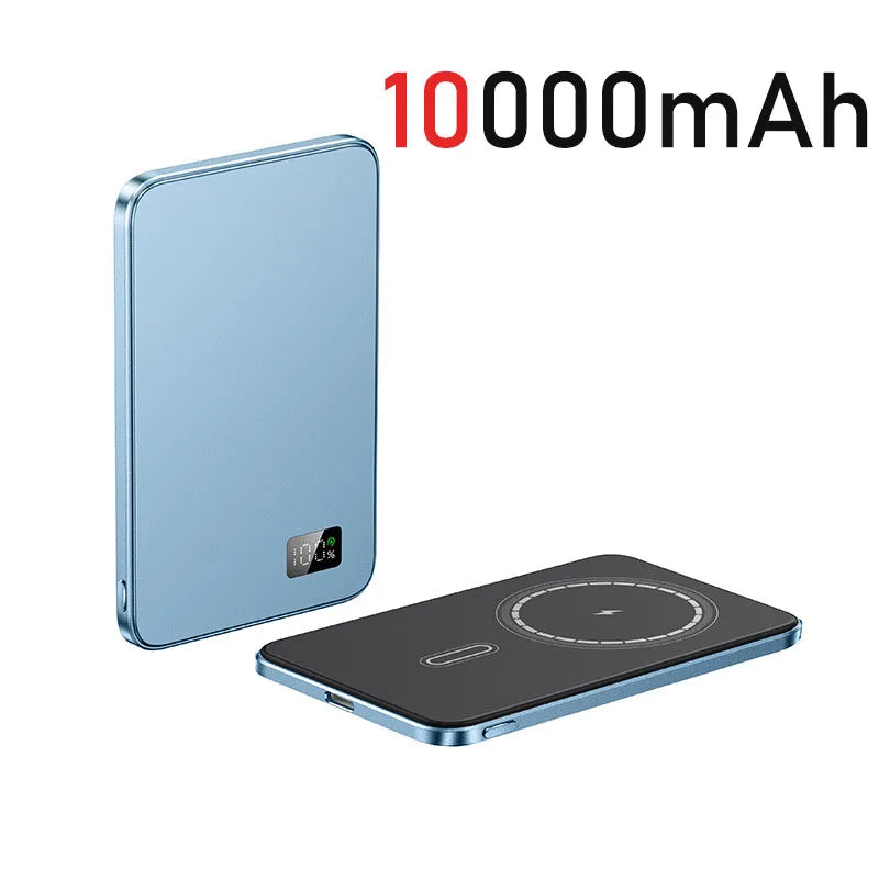 Wireless Magnetic Power Bank 10000mAh External Battery Mini PowerBank With Digital For Magsafe iPhone 15 14 13 12 11 Poverbank