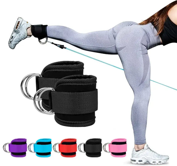Cable Ankle Straps with Double D-Ring