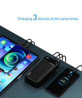 Power Bank 30000 mAh Portable Charger Poverbank Fast Charging Powerbank 10000 20000mAh External Battery For iPhone 13 12 Xiaomi