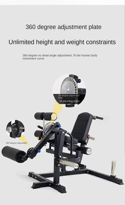 Multi-functional leg, waist & ab gym training bench.