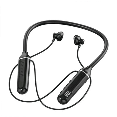 Wireless Headset 5.3 Neck Strap Headset Gaming LED display Stereo Sports headset with magnetic earbuds