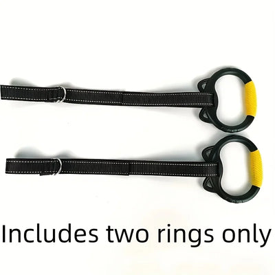 Adjustable Gym Rings Made of Durable PA Material, Ideal for Grip Training, Easy to Install, Supports Up to 300.0 KG