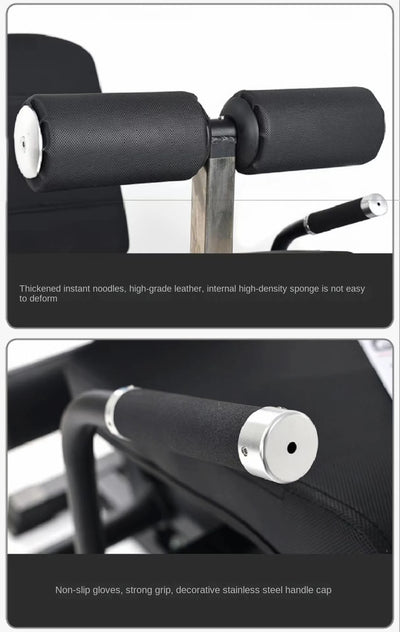 Multi-functional leg, waist & ab gym training bench.