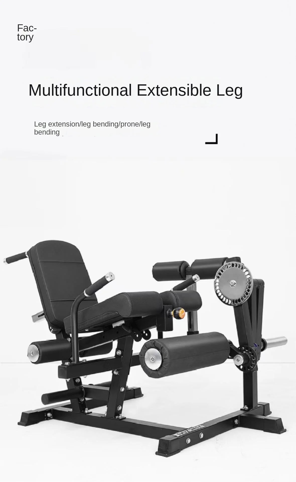 Multi-functional leg, waist & ab gym training bench.