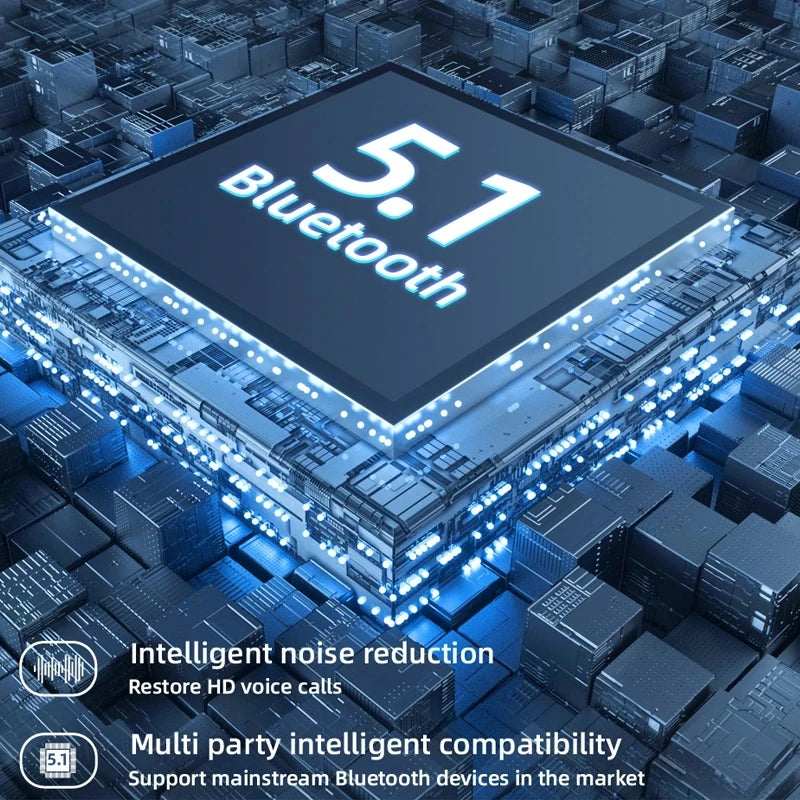 TWS Wireless Headphones Stereo HiFi Earpiece With Microphone Bluetooth Earphone Noise Cancle Earbuds For Xiaomi Samsung Phone