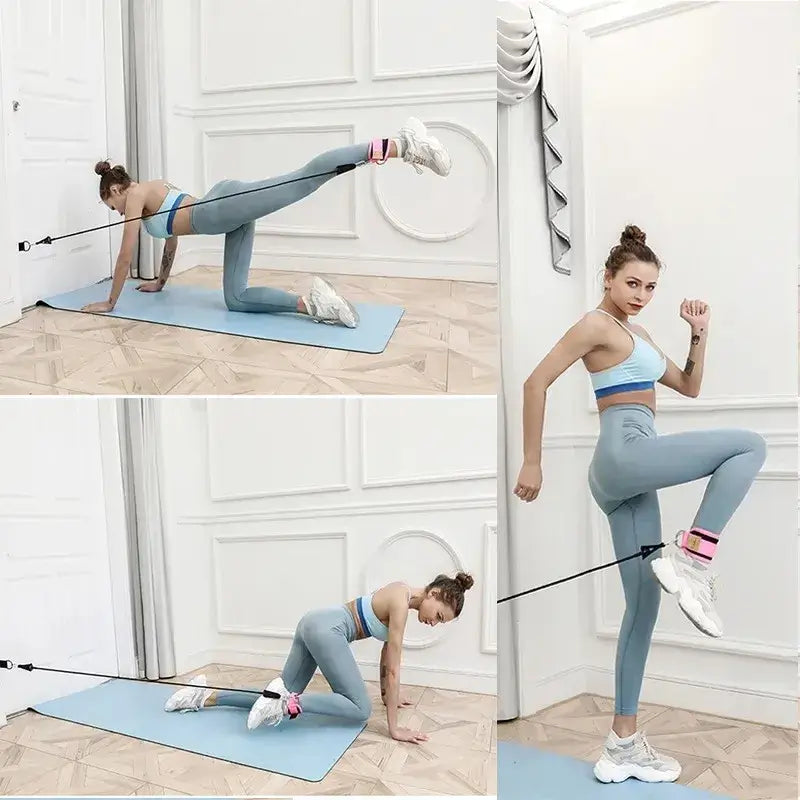 Cable Ankle Straps with Double D-Ring
